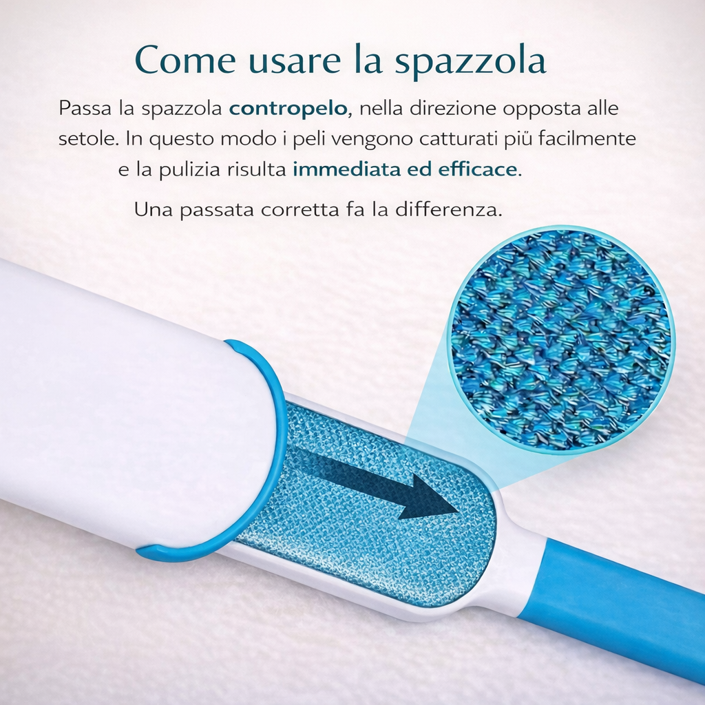 FUR BRUSH © - SPAZZOLA RIMUOVI PELI & PELUCCHI