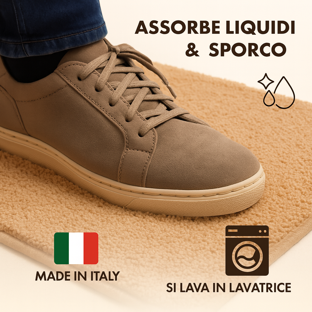 TAPPETO GENIO MADE IN ITALY © - 100% MICROFIBRA SUPER ASSORBENTE