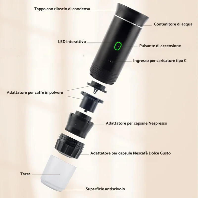 COFFEFLY - MACCHINETTA CAFFÈ PORTATILE