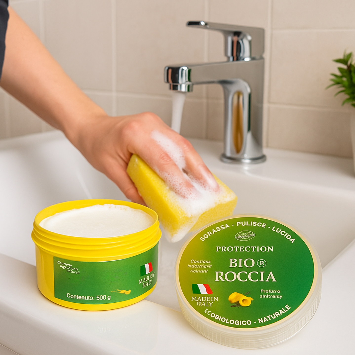 BIO ROCCIA 500g © - Pulitore Multiuso Naturale 500g