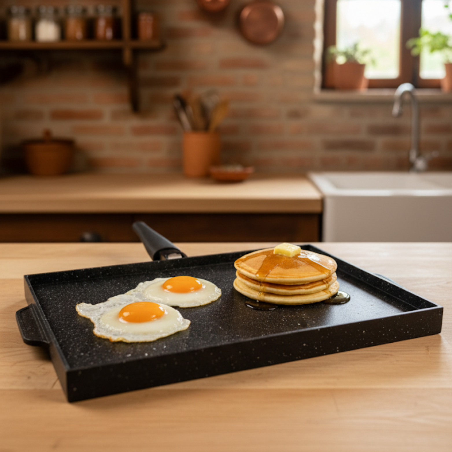 PIASTRA DOUBLE RETTANGOLARE ANTIADERENTE & ANTIGRAFFIO ©