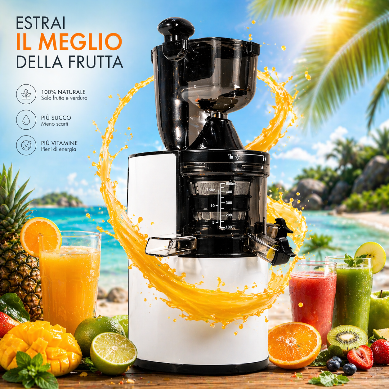 ESTRATTORE NATURALIS ™- SUCCHI DI FRUTTA E GELATI