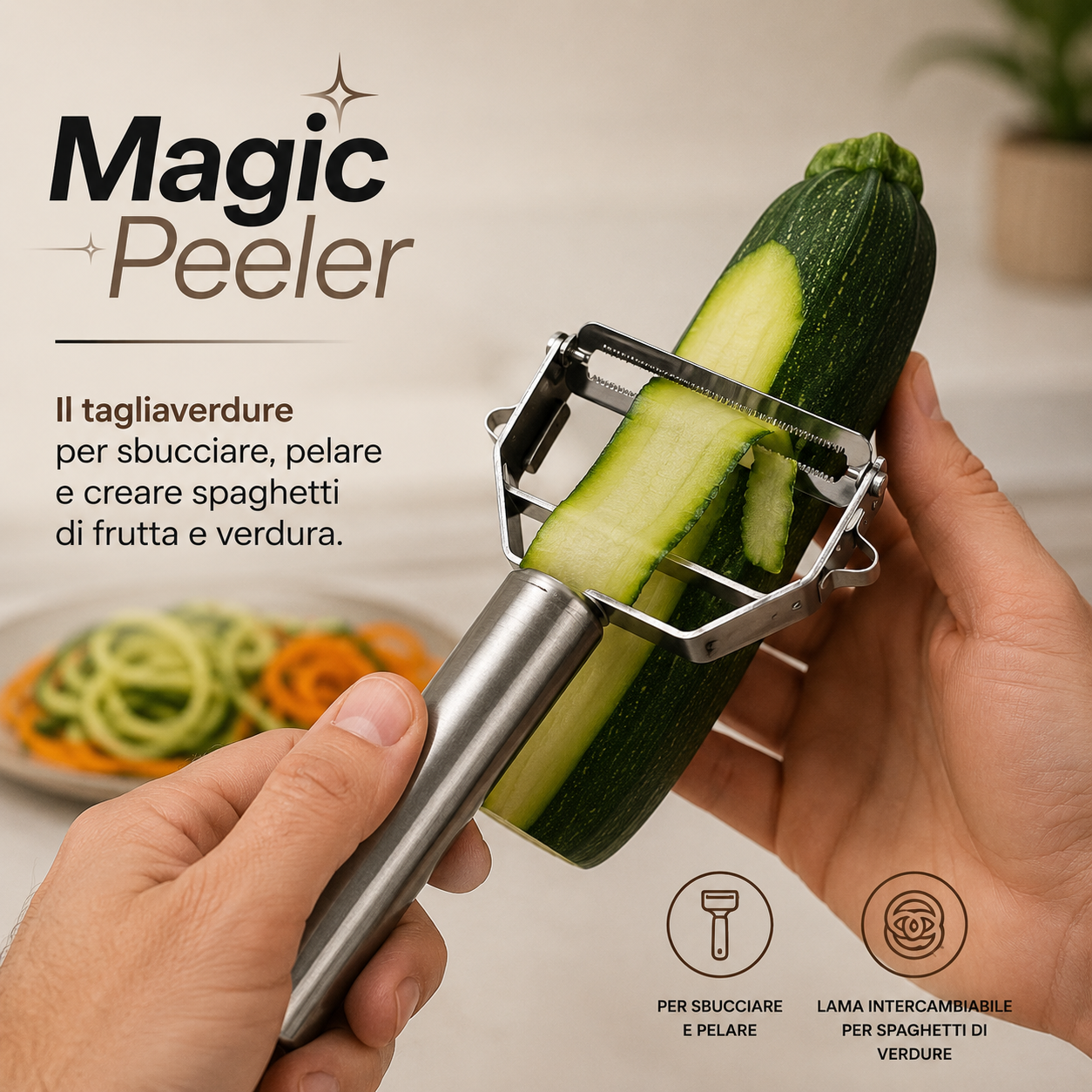 TURBO PEELER ™ - TAGLIAVERDURE INOX