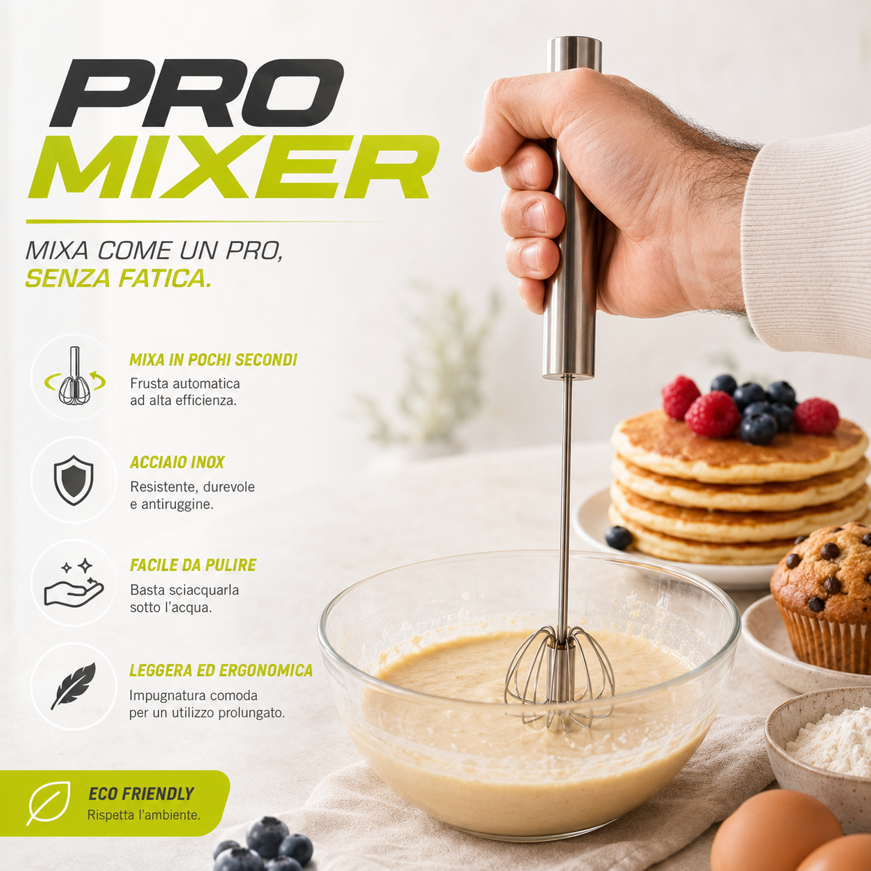 PRO MIXER ™ - FRUSTA IN ACCIAIO INOX
