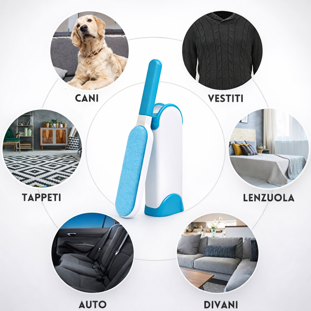 FUR BRUSH © - SPAZZOLA RIMUOVI PELI & PELUCCHI