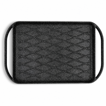 BISTECCHIERA BBQ ( 🚫 No induzione) 43X28CM  © - MADE IN ITALY