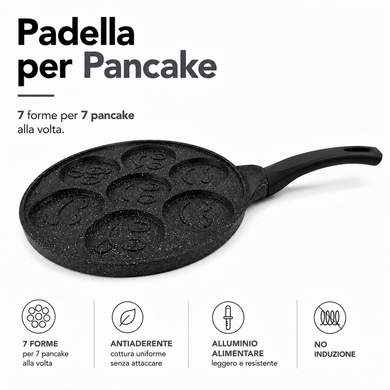 PADELLA PER PANCAKE (🚫 NO INDUZIONE)