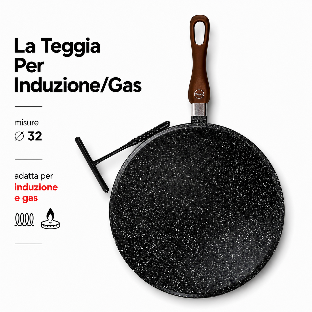 TEGGIA ∅ 32 ( ✅ Gas & Induzione)