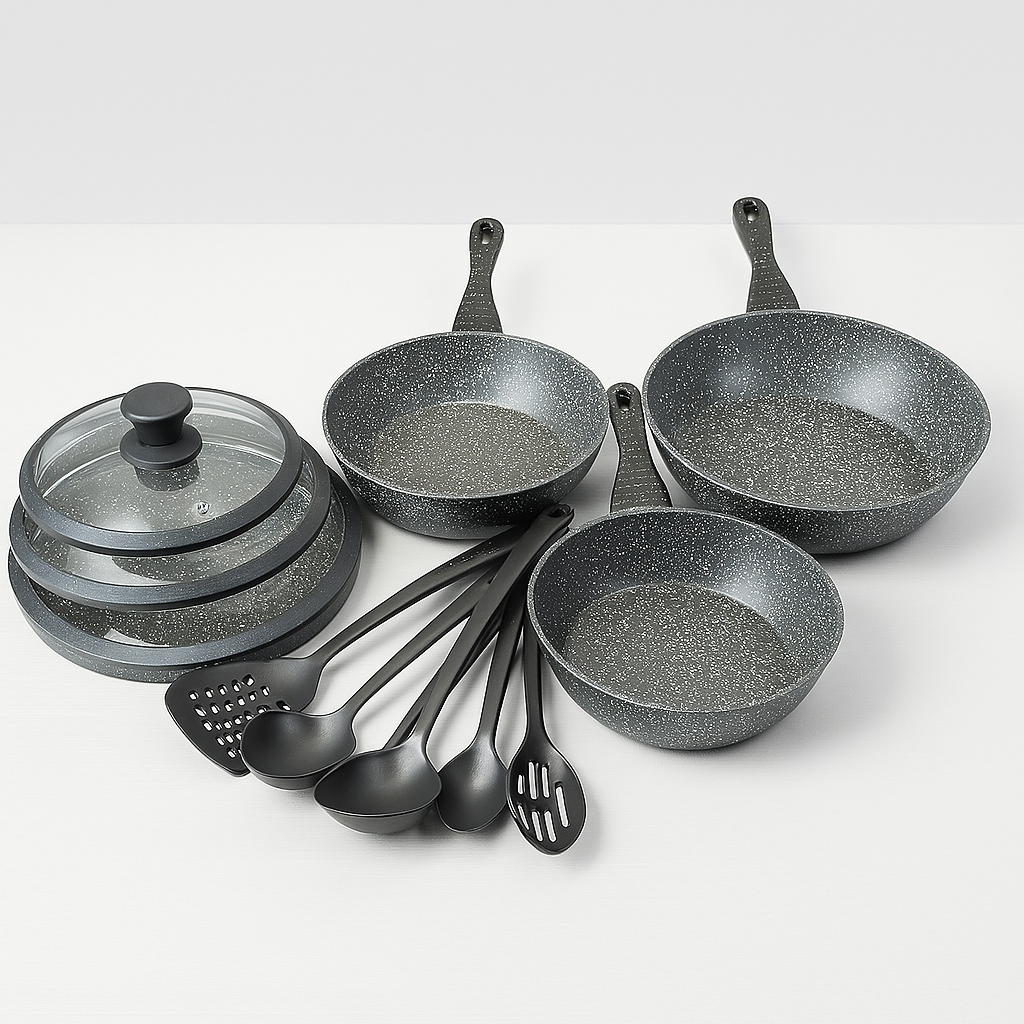 TRIS PENTOLE BAVARIA + UTENSILI ©