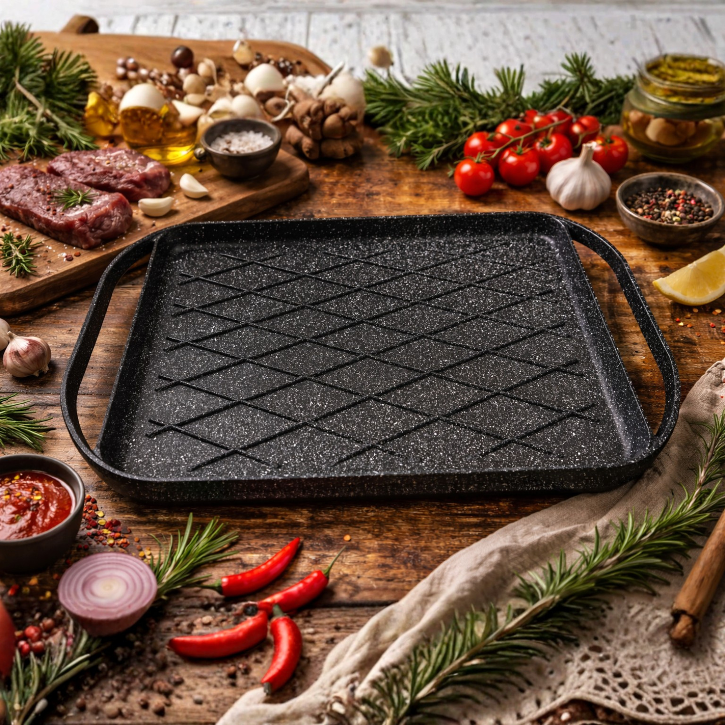 BISTECCHIERA BBQ 43X28CM  © - MADE IN ITALY